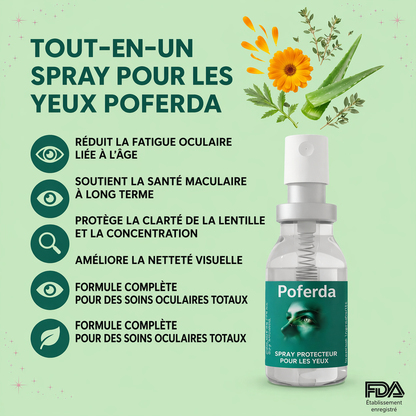 Poferda - Spray Oculaire à La Lutéine Pour Améliorer La Vision