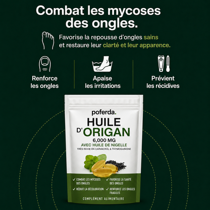 Poferda Huile d'Origan & De Nigelle – Élimine Les Mycoses Des Ongles