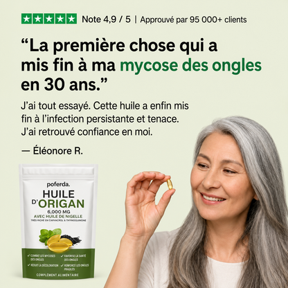 Poferda Huile d'Origan & De Nigelle – Élimine Les Mycoses Des Ongles