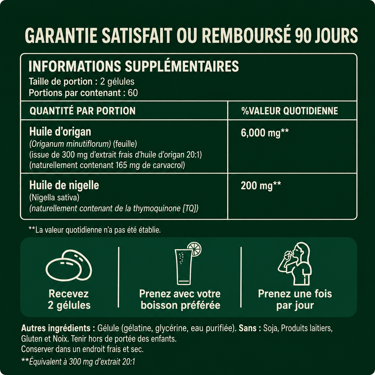 Poferda Huile d'Origan & De Nigelle – Élimine Les Mycoses Des Ongles